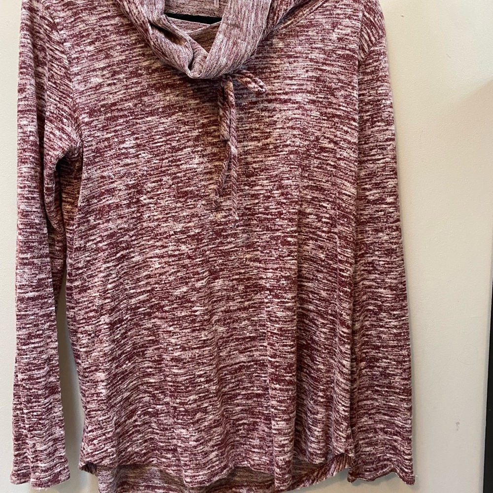 Poplar cowl neck brushed knit top - Picture 2 of 3